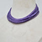 Natural Purple Amethyst Faceted Rondelle  Gemstone Beads Strand
