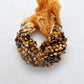 Natural Tiger Eye Faceted Heart Gemstone Beads 10" Strand