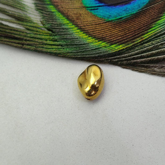 Solid 18k Yellow Gold Spacer Bead