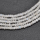Natural Rainbow Moonstone Rondelle Gemstone Beads Strand
