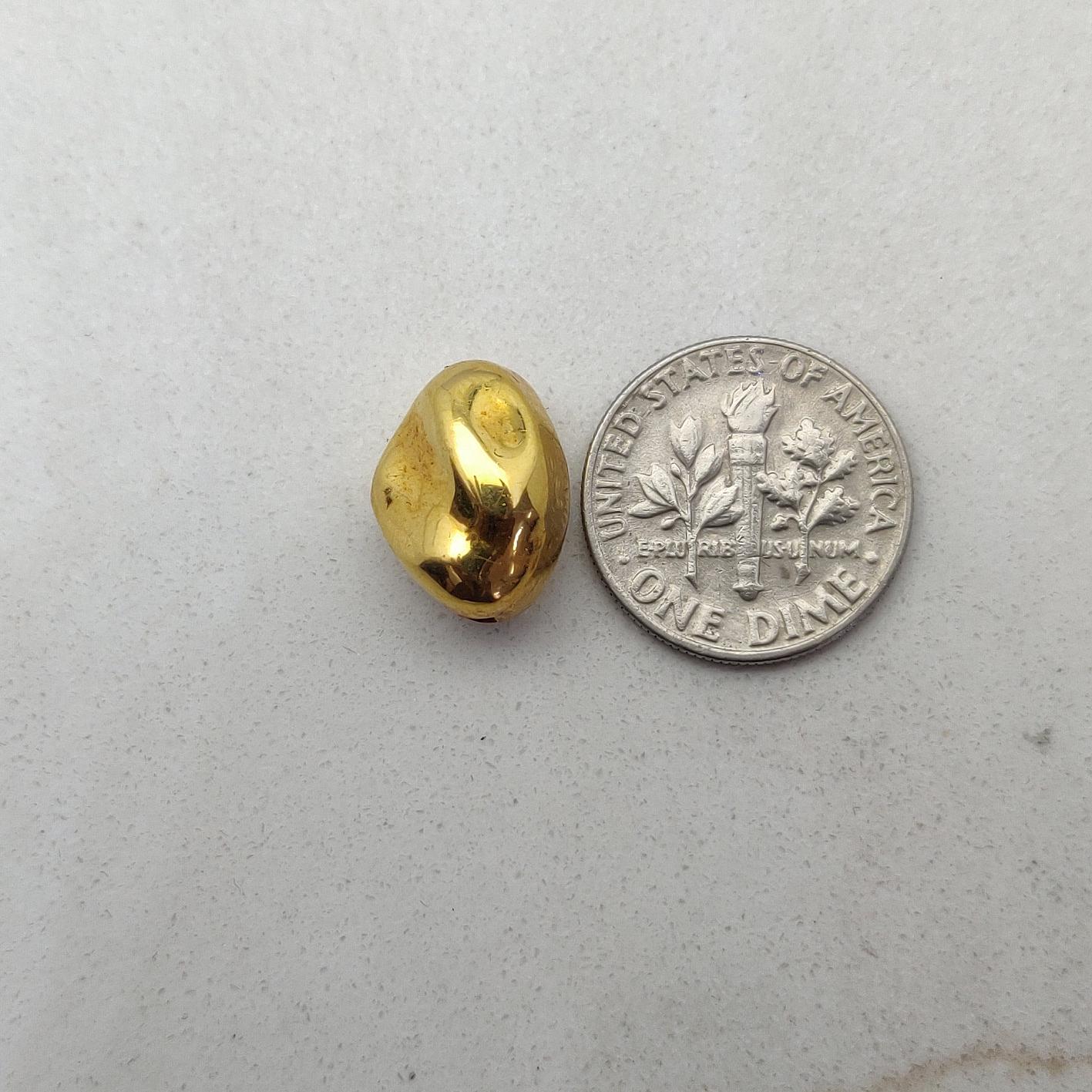Solid 18k Yellow Gold Spacer Bead
