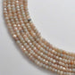Brown Moonstone Faceted Rondelle Gemstone Beads