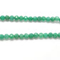 Green Moonstone Faceted Round Gemstone Beads 12.5"