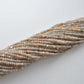 Brown Moonstone Faceted Rondelle Gemstone Beads