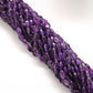 Natural Amethyst Oval Gemstone Beads – 5x10-9x13mm Mixed Sizes – 15" Strand (41 Stones)