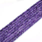 Natural Amethyst Rondelle Beads, 7-9mm – 16" Strand for Custom Jewelry Making