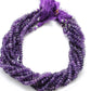 Natural Amethyst Rondelle Beads, 7-9mm – 16" Strand for Custom Jewelry Making