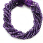 Natural Amethyst Rondelle Beads, 7-9mm – 16" Strand for Custom Jewelry Making