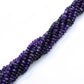 Natural Amethyst Rondelle Beads, 7-9mm – 16" Strand for Custom Jewelry Making