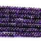Natural Amethyst Rondelle Beads, 7-9mm – 16" Strand for Custom Jewelry Making