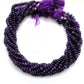 Natural Amethyst Rondelle Beads, 7-9mm – 16" Strand for Custom Jewelry Making