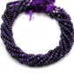 Natural Amethyst Rondelle Beads, 7-9mm – 16" Strand for Custom Jewelry Making
