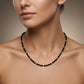 Natural Black Spinel Beaded Women Necklace