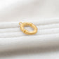 18k Solid Yellow Gold O Initial Letter Charm Pendant
