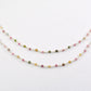 925 Gold Silver Rosary Chain with Tourmaline - 2.00mm