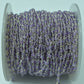 Artisan 925 Silver Gold Rosary Chain - Amethyst 2mm