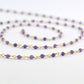 Graceful Rosary Chain - Amethyst 925 Gold Silver 2mm
