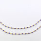 Graceful Rosary Chain - Amethyst 925 Gold Silver 2mm