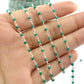 Artisan Rosary Chain - Emerald 925 Silver Gold 2.00mm