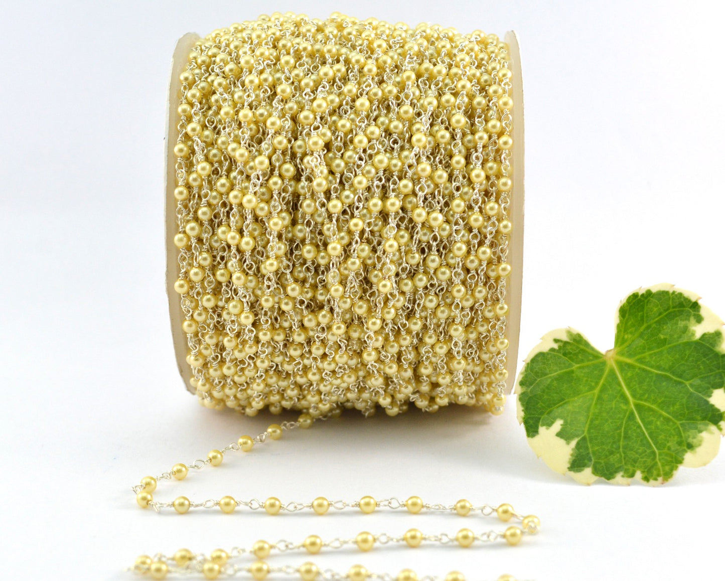 Radiant Rosary Chain - Pearl 925 Silver 2mm