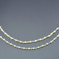 Radiant Rosary Chain - Pearl 925 Silver 2mm