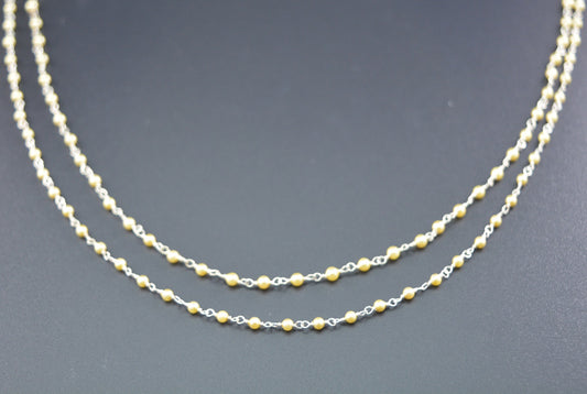 Radiant Rosary Chain - Pearl 925 Silver 2mm - view 3
