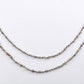 Labradorite Rosary Chain - 925 Silver Gold, 2mm