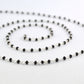 Elegant 925 Silver Gold Rosary Chain - Spinel 2mm