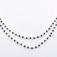Elegant 925 Silver Gold Rosary Chain - Spinel 2mm