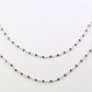Delicate 925 Silver Gold Rosary Chain - Spinel 2.00mm