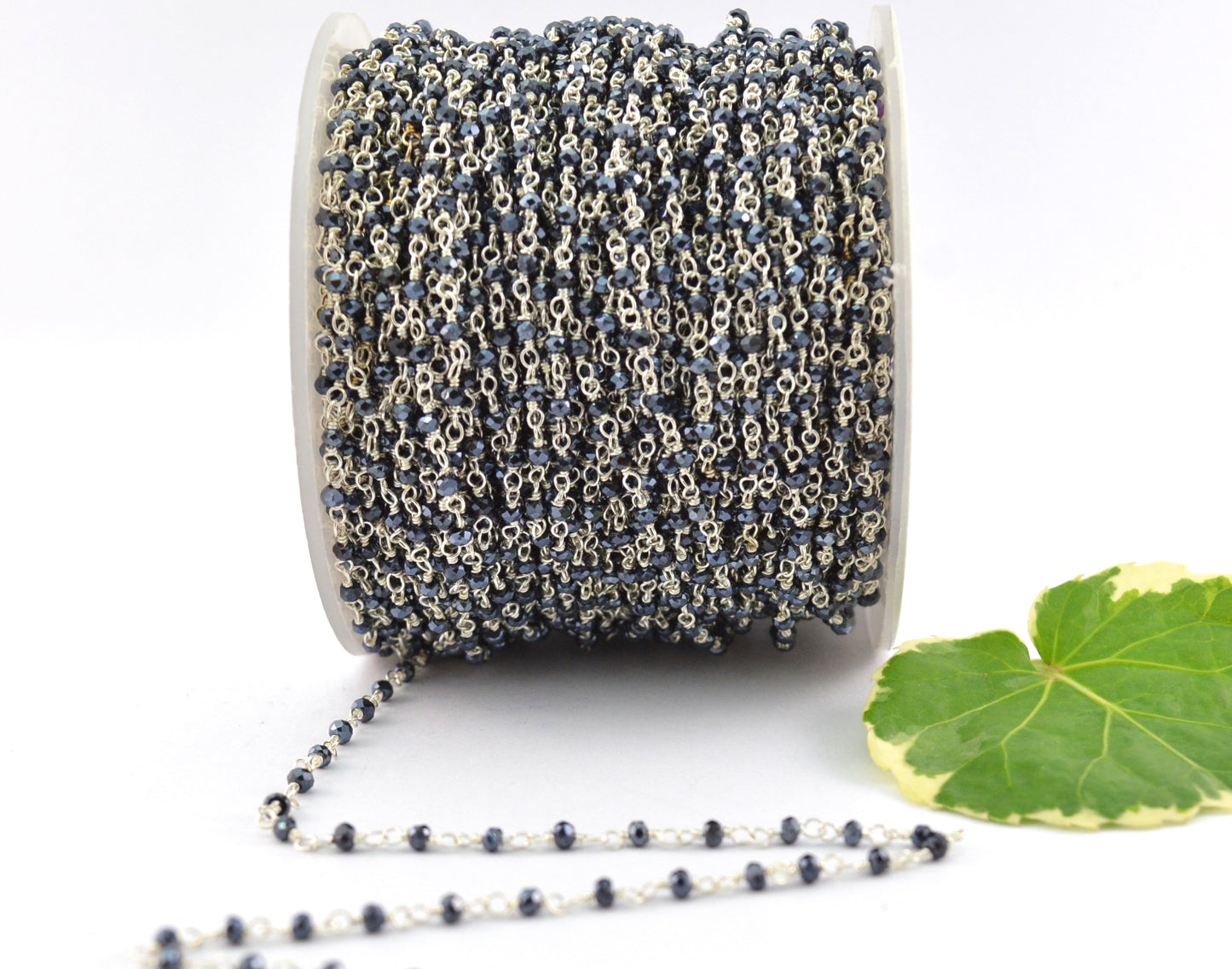 Delicate 925 Silver Gold Rosary Chain - Spinel 2.00mm