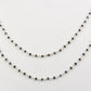 Delicate 925 Silver Gold Rosary Chain - Spinel 2.00mm