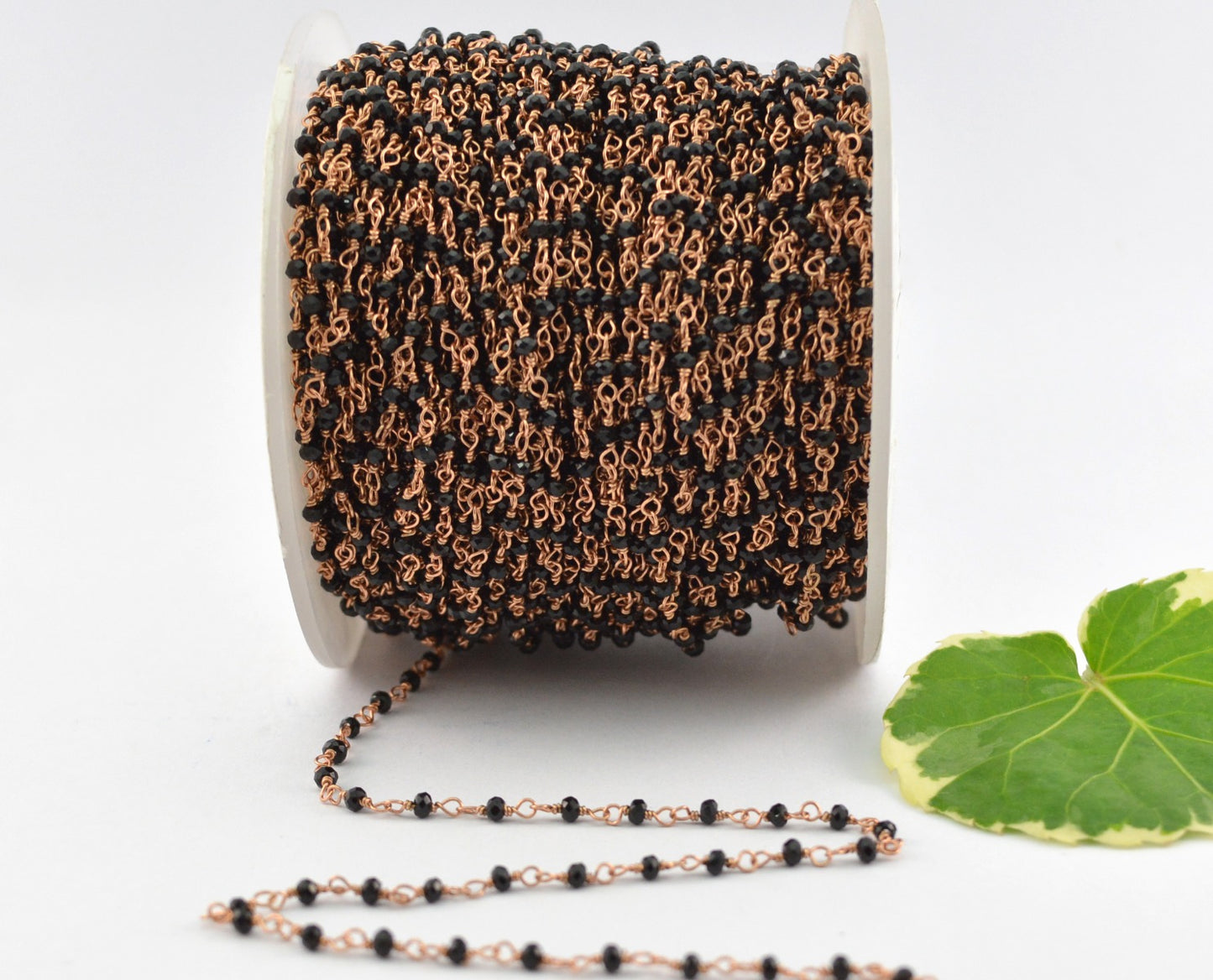 Delicate 925 Silver Gold Rosary Chain - Spinel 2.00mm