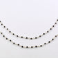 Vintage Spinel Rosary Chain in 925 Silver Gold -