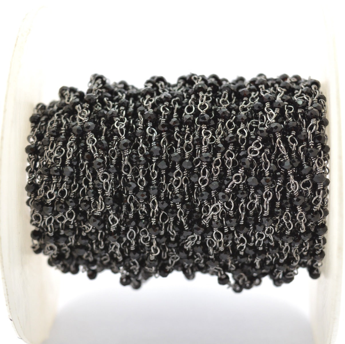 Vintage Spinel Rosary Chain in 925 Silver Gold -