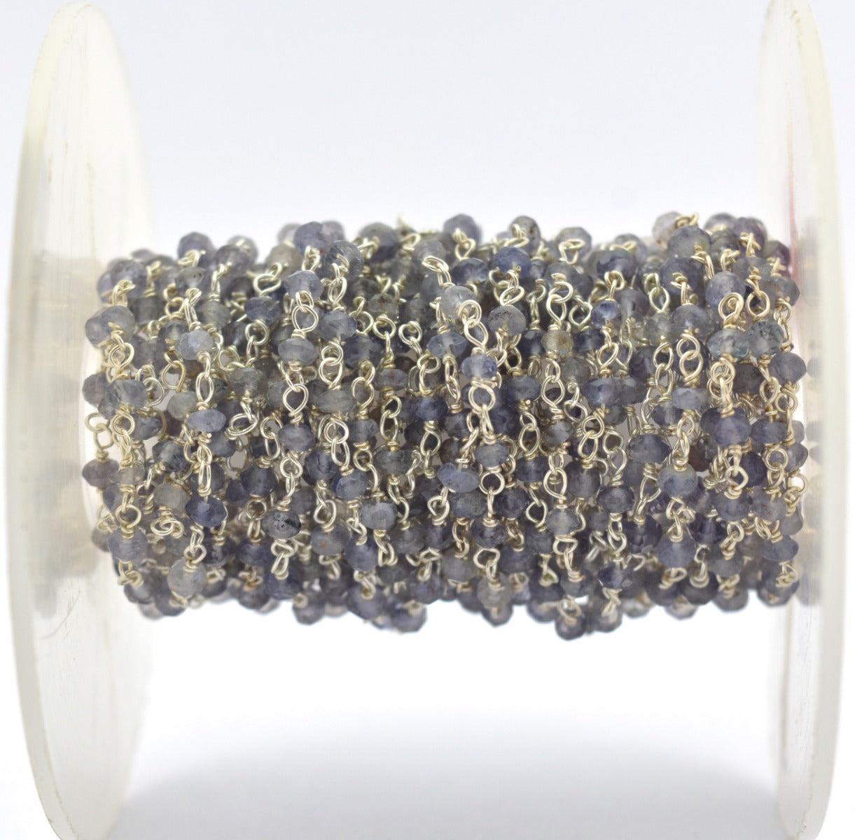 Gorgeous Rosary Chain - Stone 925 Silver Gold 2mm