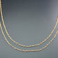 Gorgeous 925 Silver Gold Rosary Chain - Chalcedony 2mm