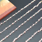 Gorgeous 925 Silver Gold Rosary Chain - Chalcedony 2mm