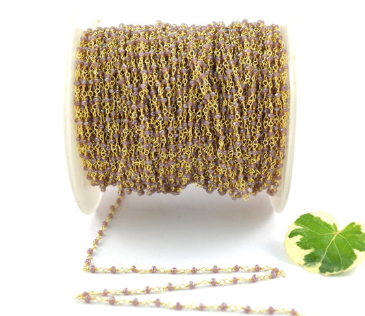 Radiant Rosary Chain - Stone 925 Silver 2mm