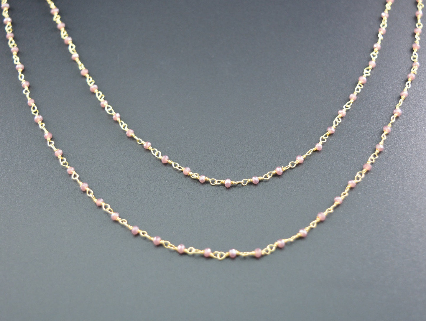 Radiant Rosary Chain - Stone 925 Silver 2mm