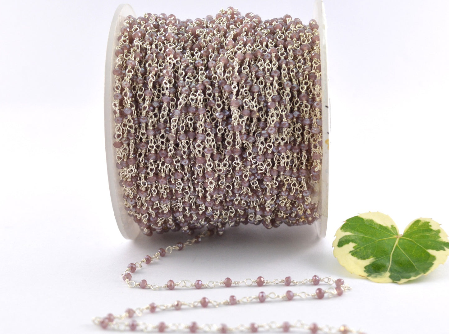 Radiant Rosary Chain - Stone 925 Silver 2mm