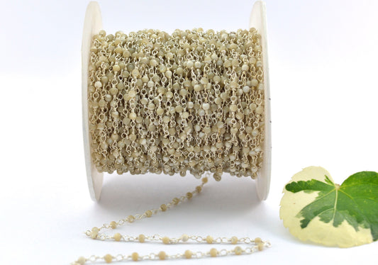 Trendy Rosary Chain - Pearl 925 Silver 2mm