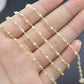 Trendy Rosary Chain - Pearl 925 Silver 2mm