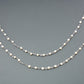 Trendy Rosary Chain - Pearl 925 Silver 2mm