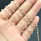 Trendy Rosary Chain - Pearl 925 Silver 2mm