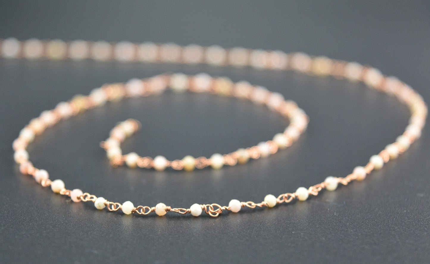 Opal Rosary Chain - 925 Silver, 2mm