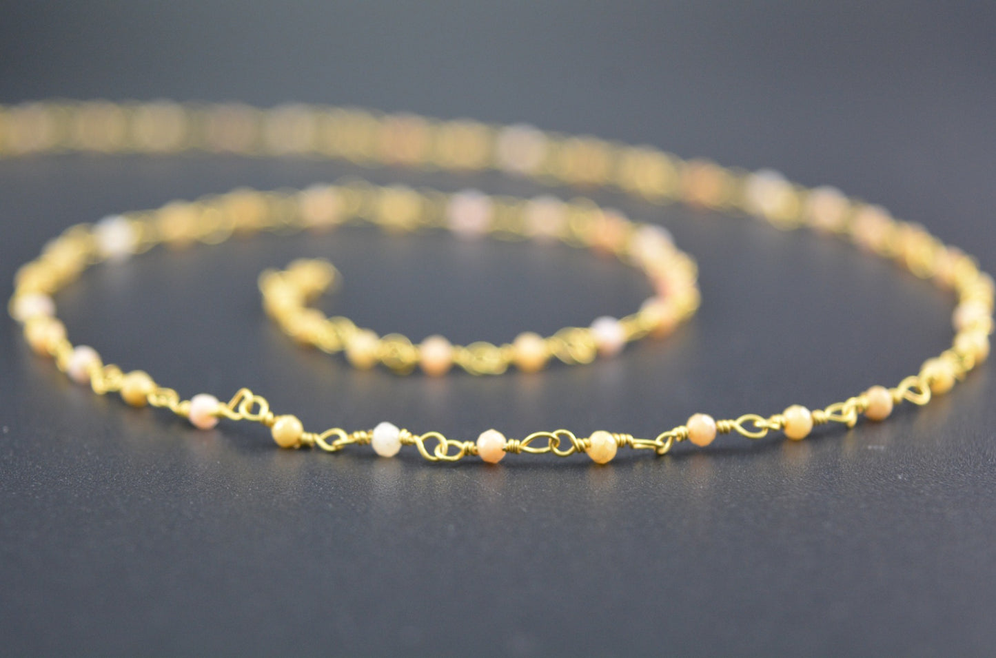 Opal Rosary Chain - 925 Silver, 2mm