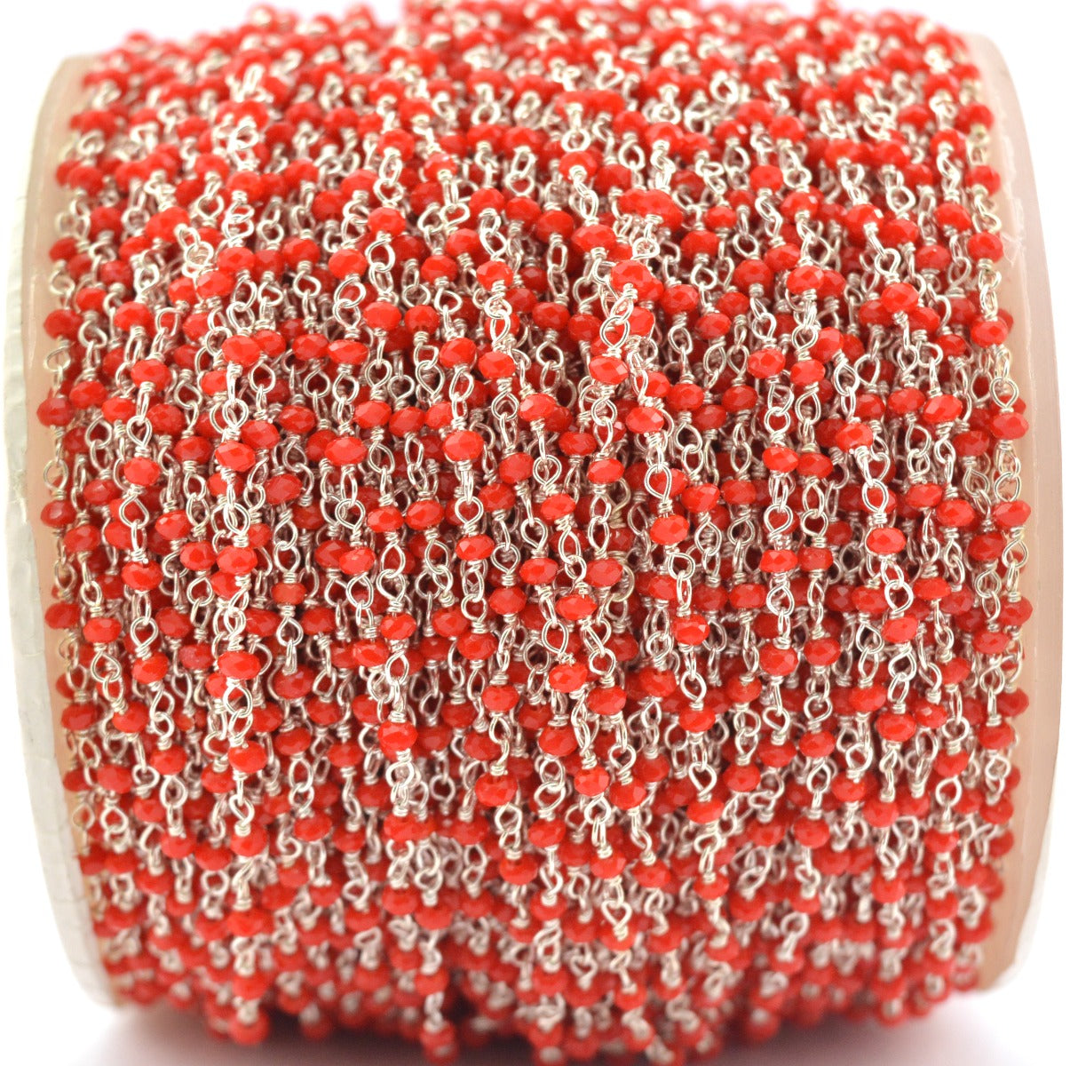 925 Silver Rosary Chain with Chalcedony - 2mm