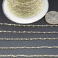 Graceful Peridot Rosary Chain in 925 Silver Gold - 2mm