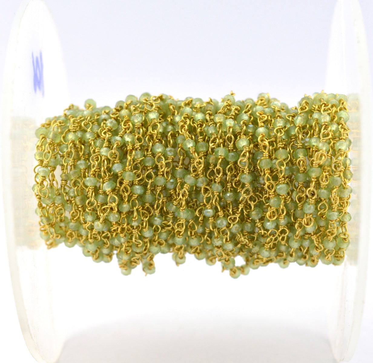 Chalcedony Rosary Chain - 925 Silver, 2mm